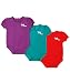 Rocawear "Ruffle R" 3-Pack Bodysuits (Sizes 0M - 9M) - colors as shown, 3 - 6 months