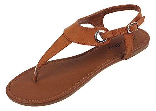 Sunville Womens Roman Gladiator Sandals Flats Thongs