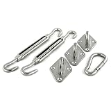 Coolaroo Triangle Shade Sail Stainless Steel Hardware Kit