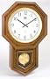 Regulator Clock, New, Alder Wood Case (Oak) (21" H x13.5" W x 3.75" D)