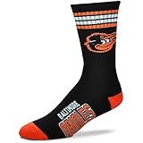 MLB 4 Stripe Deuce Crew Socks Mens- Size Large(10-13)