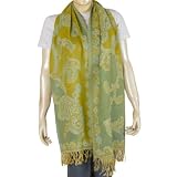 Pure Wool Body Wrap Stoles in Paisley Weaving
