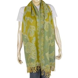 Pure Wool Body Wrap Stoles in Paisley Weaving