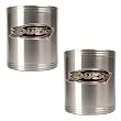 Anaheim Ducks NHL 2pc Stainless Steel Can Holder Set- Primary Logo by Great American Products