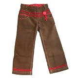 Cakewalk - Brown Adjustable Waist Flower/Ribbon Pants