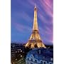 Eiffel Tower (At Dusk) Art Poster Print - 24" X 36"