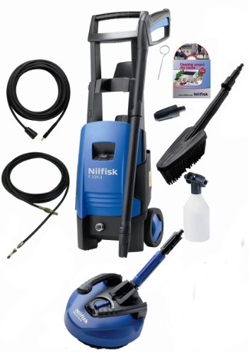 Nilfisk C120 3-6 Pressure Washer with Car and Deck Cleaner Pack