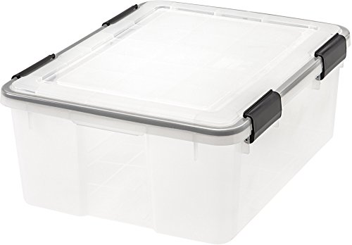 IRIS Weathertight Storage Box, 30.6 Quart, 2 Pack