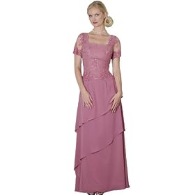 Chiffon Formal Evening Dress - Mother of Bride & Groom Dress. Mothers Dress Gown. Womens Long Evening Gown by Sean Collection (7280)
