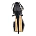 Zbeibei Womens Peep Toe Strappy Platform Stiletto Ladies High Heel Sandal