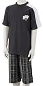 Sanetta 241580 - Jungen Schlafanzug Skater Allover Single, Farbe: schiefer 1615