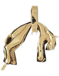 Dazzlers Solid 14k Gold 3D Cat Charm Pendant Available in three colors from jewelsberry (weights: 15.5 grams only)