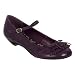 Women's Xhilaration� Selena Ruffle Mary Jane Flats - Plum Image