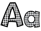 Ready Letters Playful Font Black Gingham 4 Uppercase/Lowercase Combo Pack