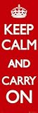 Empire 353542 Keep Calm - and Carry On -XXL T&uuml;rposter - 53 x 158 cm