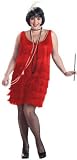 Plus Size Red Flapper Costume - Plus Size
