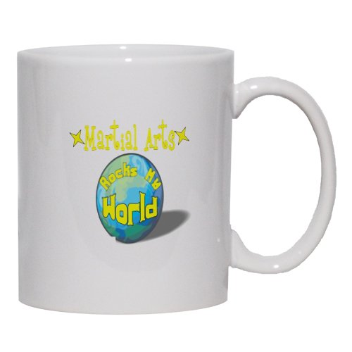 Martial Arts Rock My World Mug for Coffee / Hot Beverage (choice of sizes and colors)