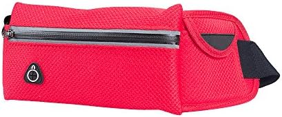 Running Waist Packs,Skynew(TM) durable lightweight runner belts and outdoors running bag with zipper for iphone and waterproof extendable pockets-Red