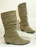 Damen Stiefel braun / khaki halbhoch Gr. 37