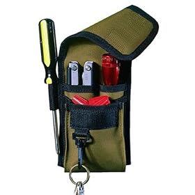 Click here to buy Custom Leathercraft 1104 4-Pocket Multipurpose Tool Holder by Custom Leather Craft.