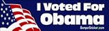 I Voted For Obama - Refrigerator Magnets 7x2 in