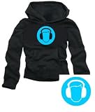 GEHÖRSCHUTZ Kapuzen Pullover KOPFHÖRER HEADSET BLACK