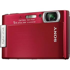 Sony DSC-T200 Red Digital Camera 8MP