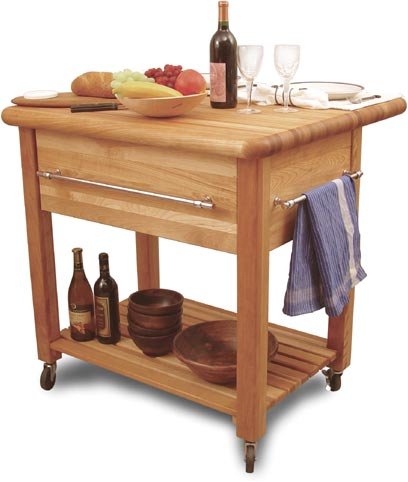 Catskill Craftmen Grand Workcenter Kitchen Island w Drop Leaf by Catskill Craftsmen