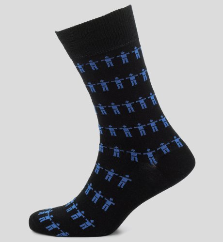 Prostate Cancer Awareness Week Blue Man Socks