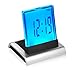 EkitMall 7 LED Change Colour Digital LCD Alarm Clock with Thermometer Calendar Snooze Clock