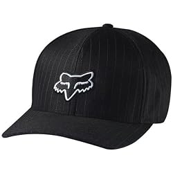 Fox Racing Legacy Youth Boys Flexfit Casual Hat - Black Pinstripe