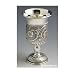 Silver Plated Kiddush Wine Cup on Base Floral Design