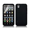 COVER / CUSTODIA IN SILICONE + 2 PELLICOLE PROTEGGISCHERMO PER LG OPTIMUS BLACK P970 - NERO