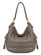 Stylish Quilt-like Design Hobo Handbag, (Oak)