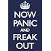 Now Panic And Freak Out Keep Calm Parody Maxi Poster 61x91.5cm