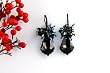 Swarovski Crystal Baroque Pendant Earring - Jet / Black (Anna)