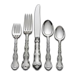 Gorham Strasbourg 5-Piece Sterling Silver Flatware Dinner Set, Service for 1
