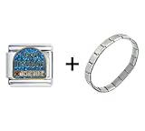 Pugster I Hate Mondays Italian Charm Bracelet