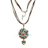 Bohemian Multi Color Pendant Heart Necklace