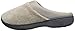 isotoner Women's Terry and Satin Slip On Cushioned Slipper with Memory Foam for Indoor/Outdoor Comfort