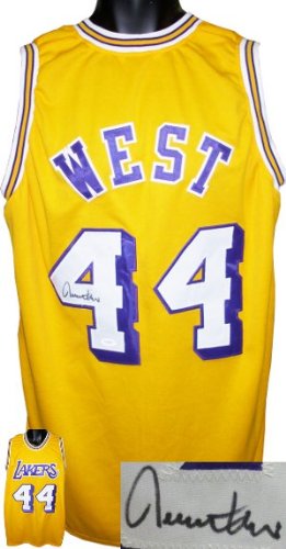 Jerry West Signed Los Angeles Lakers Gold Prostyle Jersey- JSA Hologram