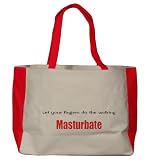 Let your fingers do the walking Masturbate Large TOTEBAG FUCHSIA