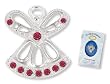 JANUARY GARNET Birthstone Wings & Wishes Angel Tac Pin