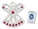 JANUARY GARNET Birthstone Wings & Wishes Angel Tac Pin