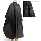 Salon Sundry Professional Hair Salon Nylon Cape with Snap Closure - 50" x 60" Black