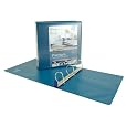 Wilson Jones Premium Single-Touch Locking D-Ring View Binder, 2 Inch Capacity, Dark Teal (W86675PP)