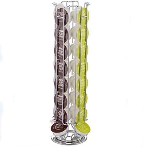 Smartbuy247 New 32 Rotating Capsule Coffee Pod Holder Tower Stand Rack for Dolce Gusto