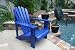 Blue Painted Cedar Adirondack Chair