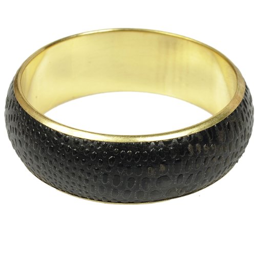 Costume Jewellery Bangles in Brass and Leatherette from India