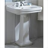 China Large Pedestal with Blacksplash